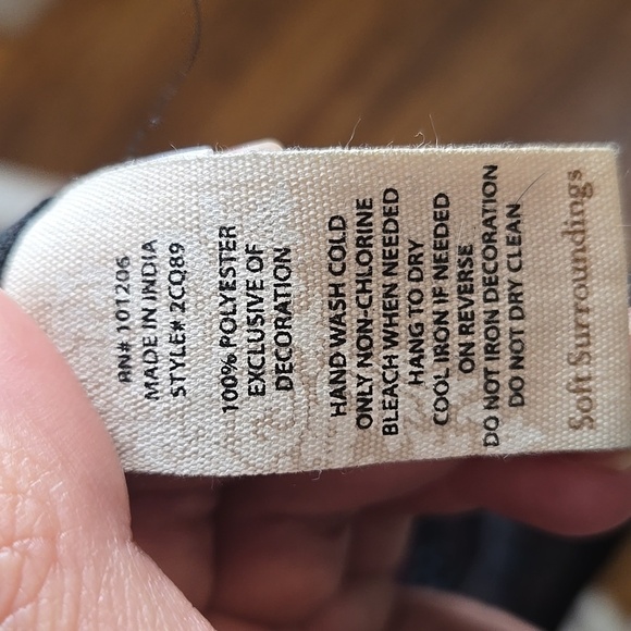 Soft Surroundings-Alejandra Sheer Beaded/Embroidered Kimono Size S/M - Picture 5 of 12